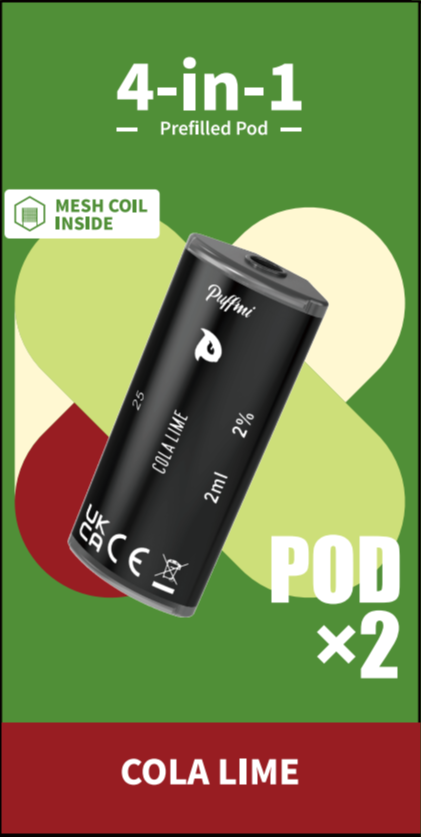 Puffmi 4in1 pods - Cola Lime 2x