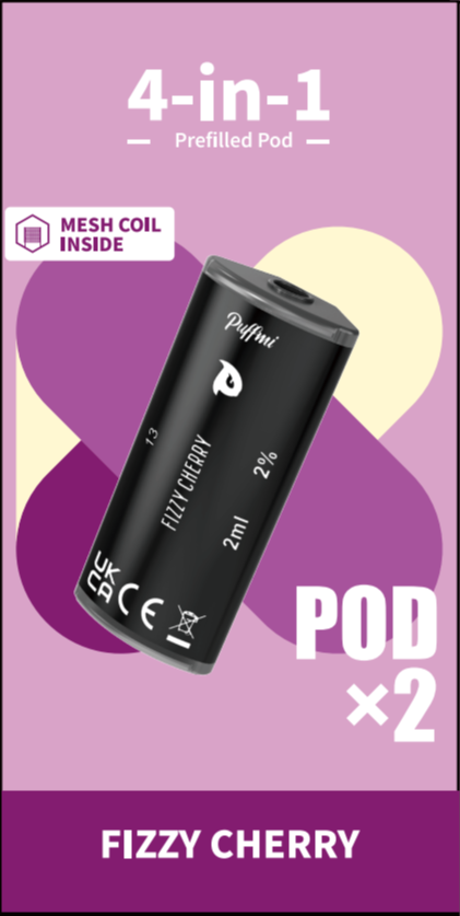 Puffmi 4in1 pods - Fizzy Cherry 2x