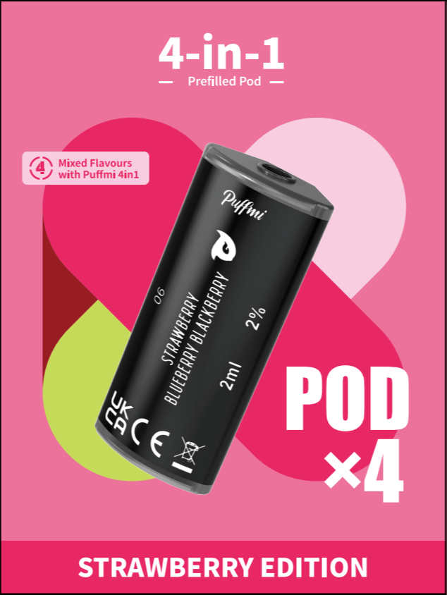 Puffmi 4in1 pods - Strawberry Edition 4x