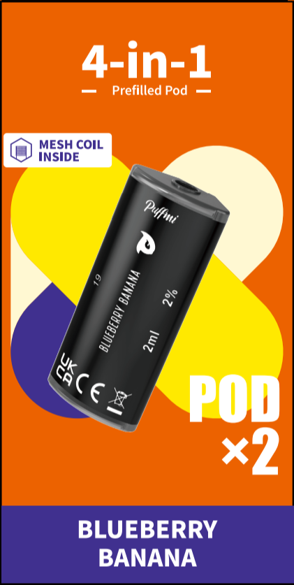 Puffmi 4in1  pods - Blueberry Banana 2x