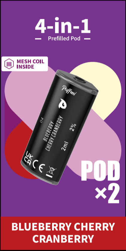Puffmi 4in1 pods - Blueberry Cherry Cranberry 2x
