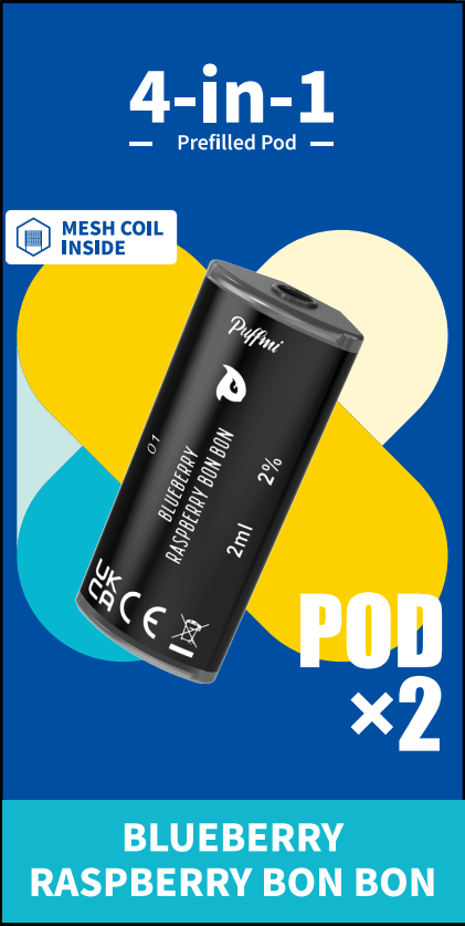 Puffmi 4in1 pods - Blueberry Raspberry Bon Bon 2x