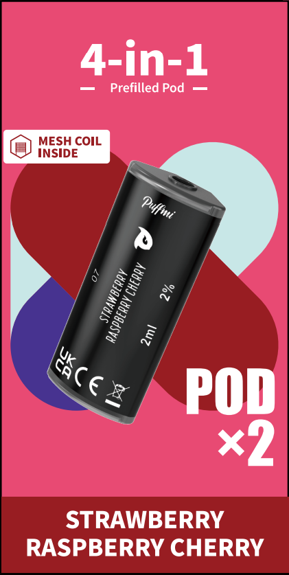 Puffmi 4in1 pods - Strawberry Cherry Cranberry 2x