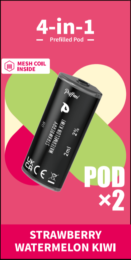 Puffmi 4in1 pods - Strawberry Watermelon Kiwi 2x