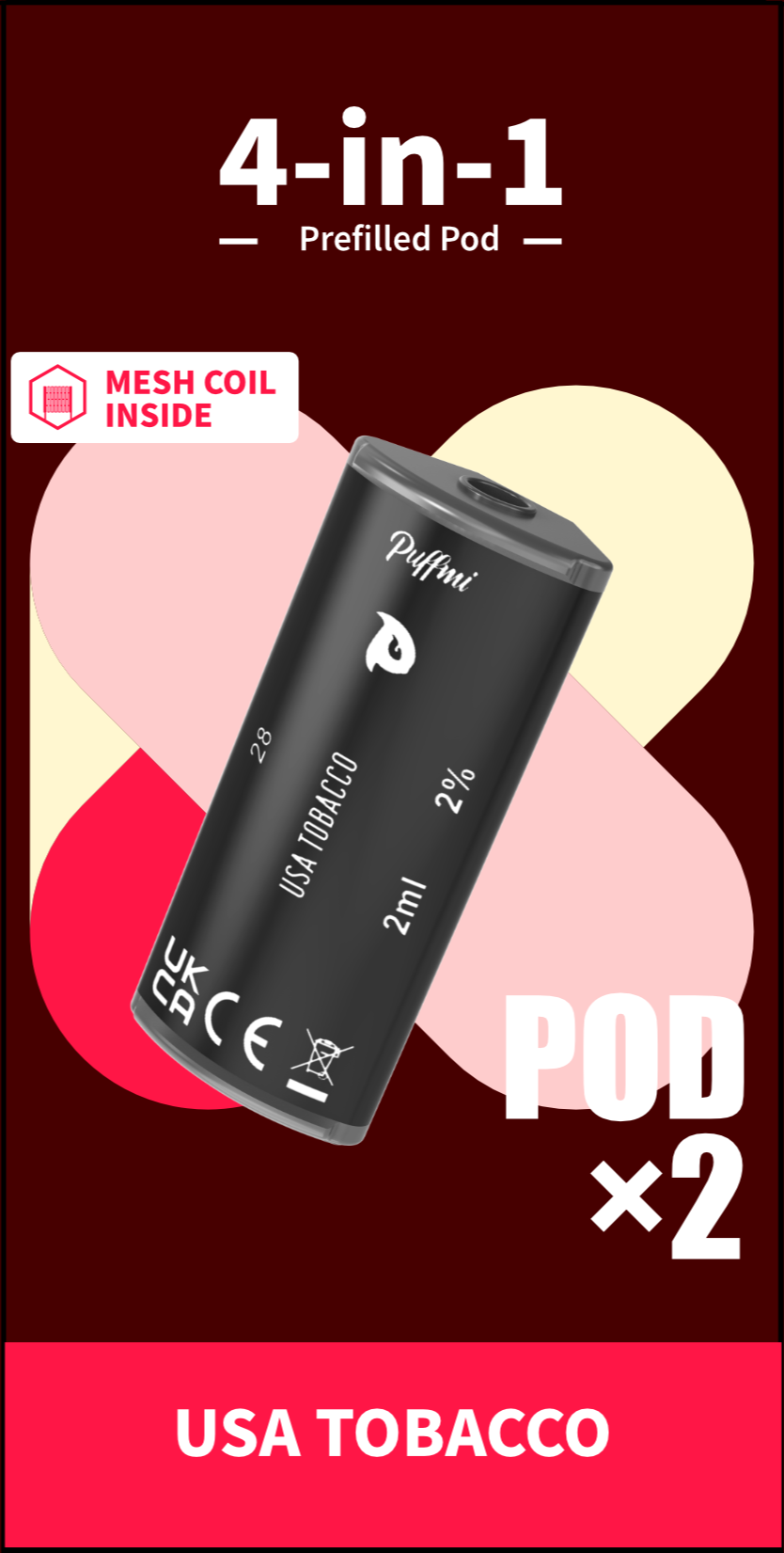 Puffmi 4in1 pods - USA Tobacco 2x